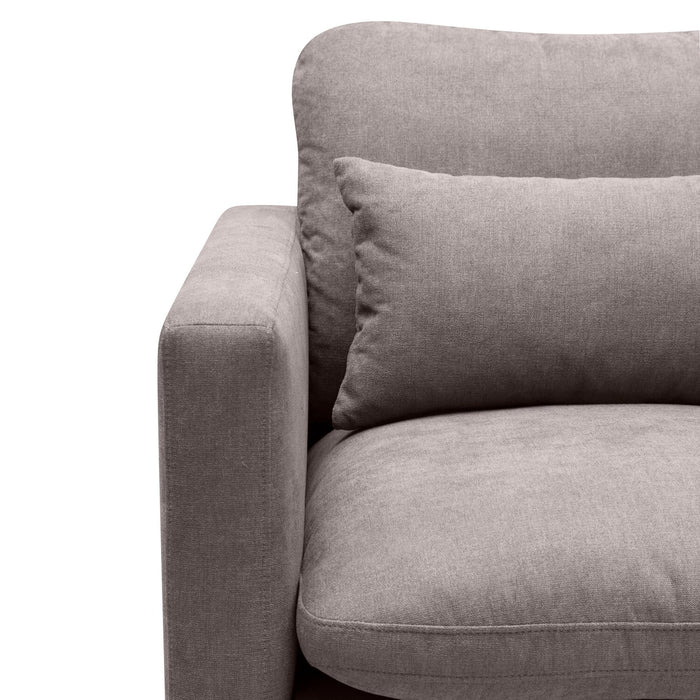 Fauteuil Kortlyn de 33 po en tissu d’apparence lin - gris