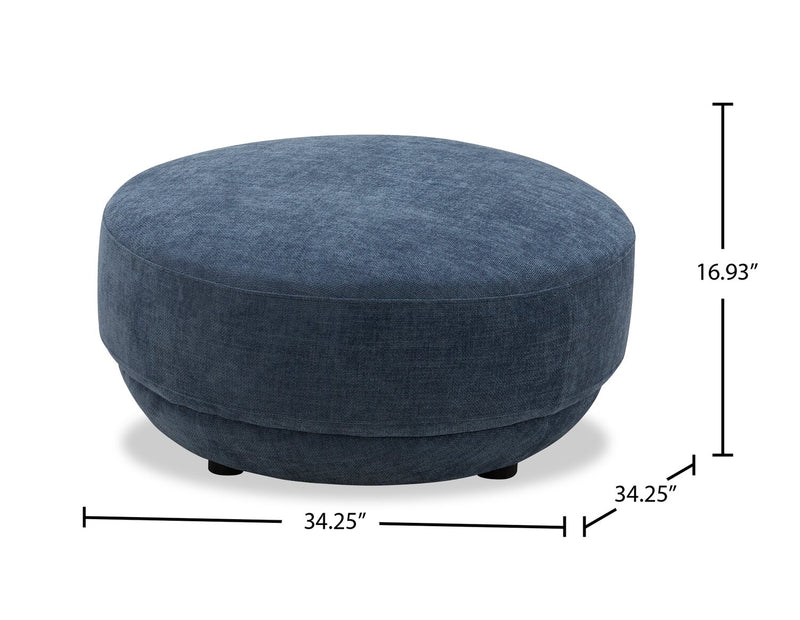 Pouf Davvero - bleu marine 