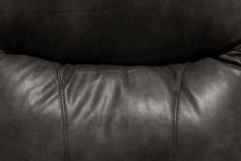 Fauteuil coulissant et inclinable Ellis 32 po de en similicuir - gris 