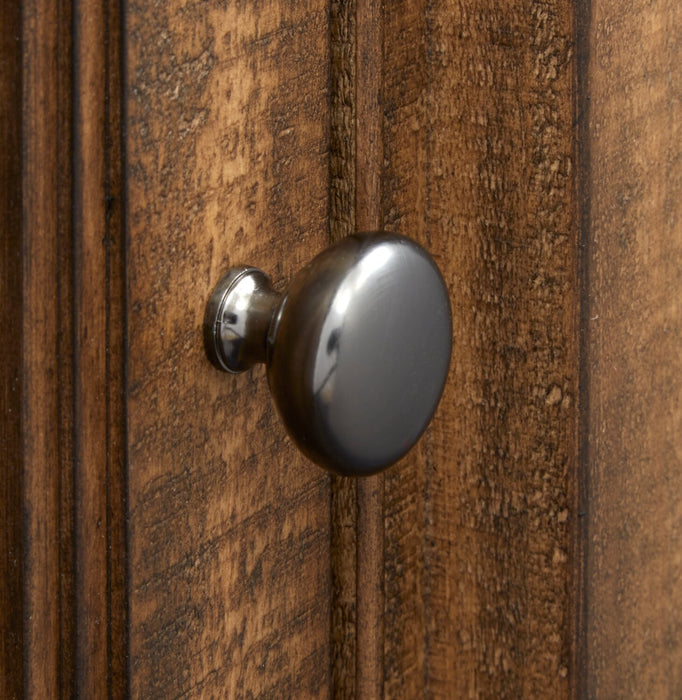 Meuble pour téléviseur traditionnel Wesley de 70 po avec rangement et système de gestion des câbles pour téléviseurs jusqu’à 75 po - muscade grillée