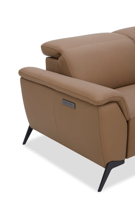 Sofa sectionnel de droite à inclinaison électrique Valencia 5 pièces - Blanca Macha