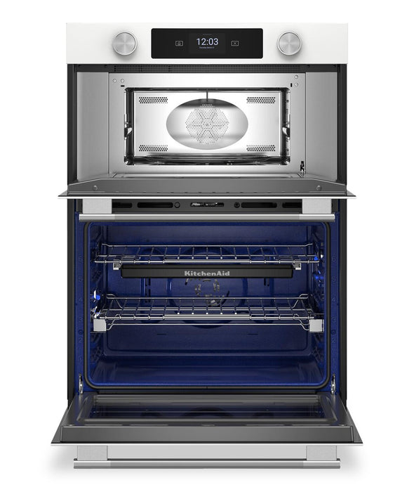 Four mural combiné intelligent électrique KitchenAid de 30 po - blanc - KOEC730SWH