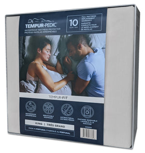 Protège-matelas imperméable TEMPUR-FitMC de Tempur-Pedic pour très grand lit