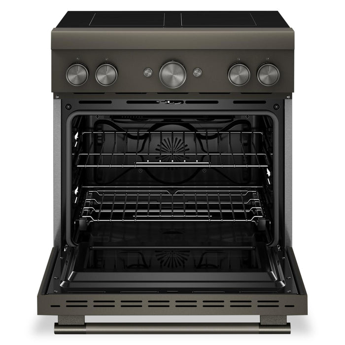 Cuisinière KitchenAid de 4,1 pi3 et de 30 po à convection avec friture à air sans préchauffage - minerai noir - KFIS930SBE