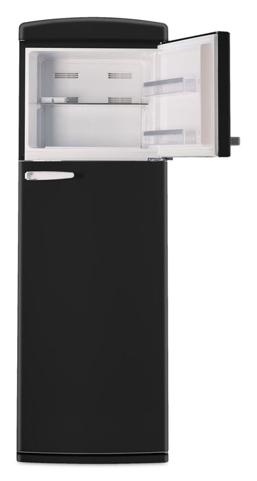 Réfrigérateur Classic Rétro d’Unique de 24 po et de 11 pi3 à congélateur supérieur - noir mat - UNQ-310L MB TM