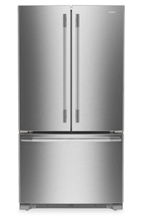  Réfrigérateur KitchenAid de 25 pi³ et de 36 po à portes françaises avec distributeur d’eau interne - KRFF136SPS