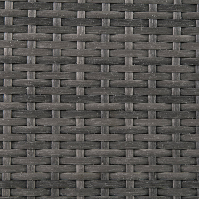 Ensemble Victoria 4 pièces pour la terrasse à l’extérieur avec causeuse, fauteuil sans accoudoirs - gris