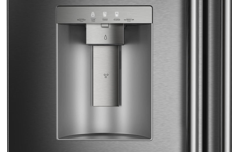 Réfrigérateur KitchenAid de 29 pi3 à portes françaises - minerai noir - KRMF436SBE