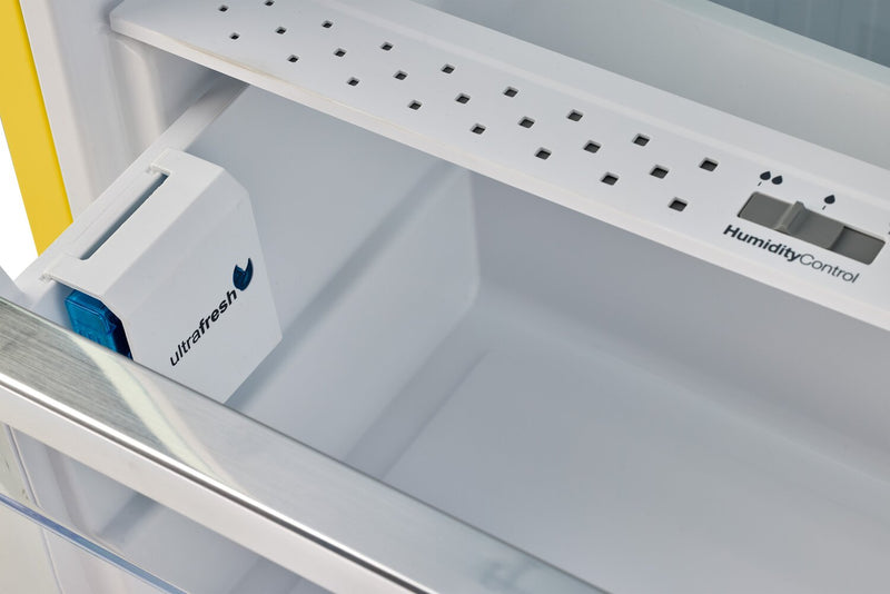 Réfrigérateur Classic Rétro d’Unique de 24 po et de 11 pi3 à congélateur supérieur - jaune canari - UNQ-310L Y TM