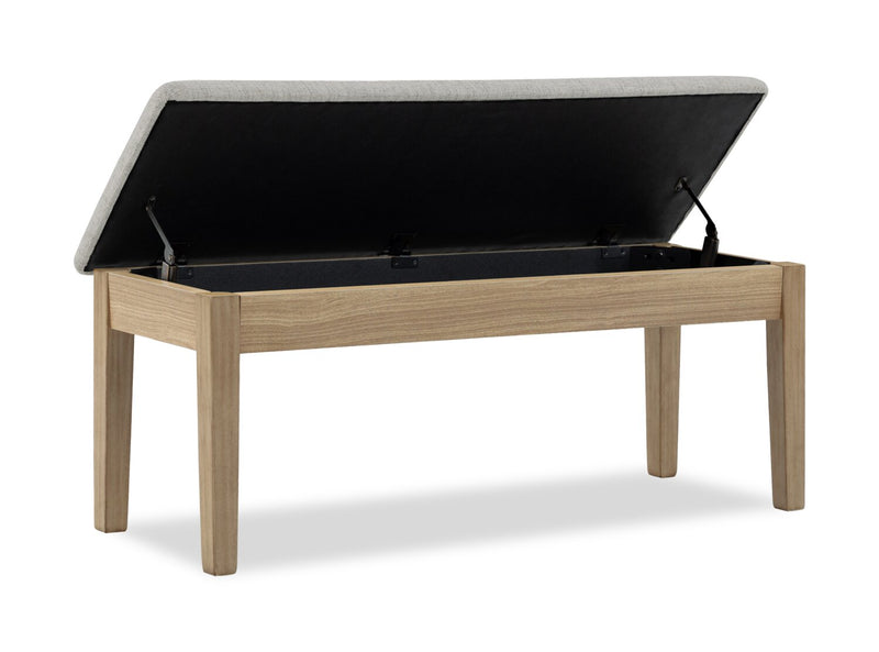 Banc de salle à manger Cove avec rangement - naturel
