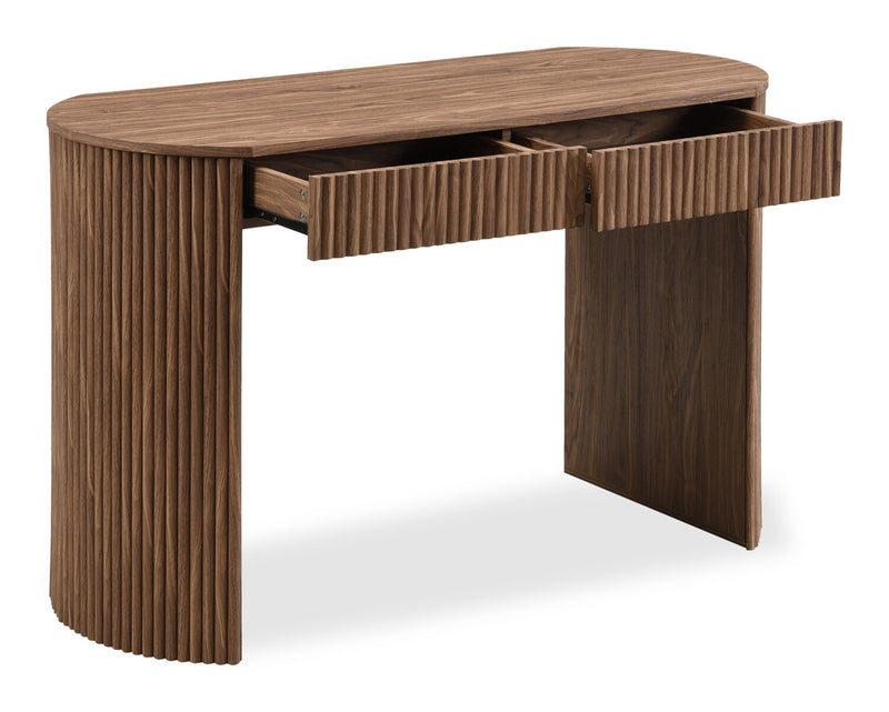 Table de salon Briggs de 47,24 po avec rangement - brune