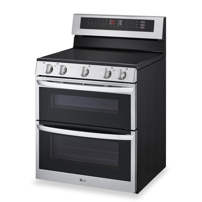 Cuisinière intelligente électrique LG à four double de 7,3 pi3 avec convection ProBake ConvectionMD - acier inoxydable - LDEL7324SE
