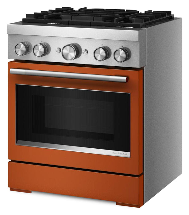 Cuisinière hybride KitchenAid de 4,1 pi3 avec mode de friture à air sans préchauffage - orange brûlée - KFDS930SSC