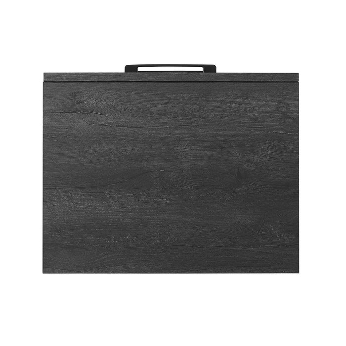 Table de nuit Brax de 18 po (l) x 25,75 po (H) à 2 tiroirs - noire