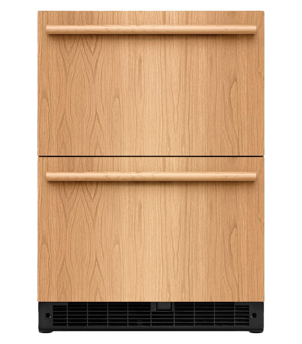 Réfrigérateur à deux tiroirs sous le comptoir KitchenAid de 24 po et 4,4 pi³ – prêt pour panneau personnalisable – KURT524SPA