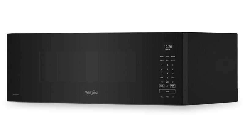 Four à micro-ondes à hotte intégrée intelligent à profil bas Whirlpool de 1,1 pi3 - noir - YWMML5530RB