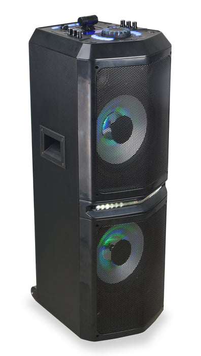 Système de fête DJ Remix de Monster de 300 W avec Bluetooth et microphone sans fil (10-MNREMIX)