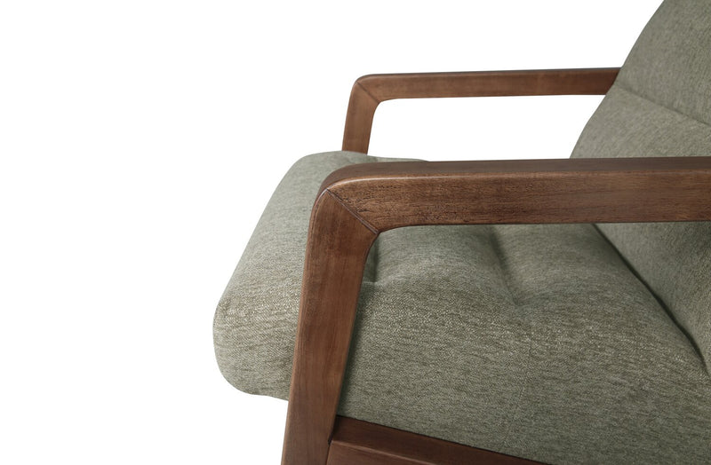 Fauteuil d’appoint Cove de 28 po en tissu de chenille - vert olive