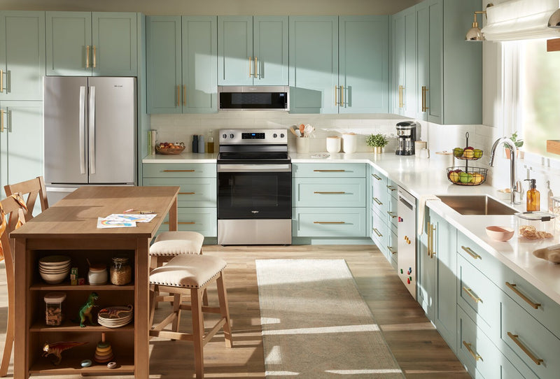 Cuisinière électrique Whirlpool de 5,3 pi³ avec autonettoyage - acier inoxydable - YWFES3530RS