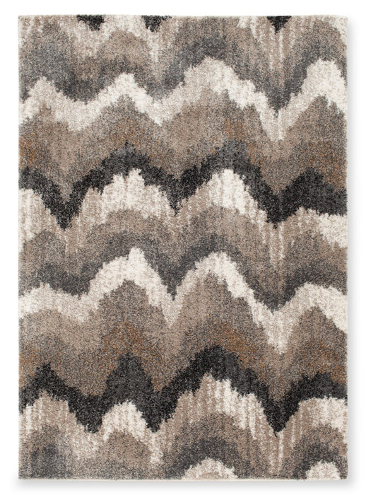 Carpette Tucker tissée à la machine de 5 pi x 7 pi - multicolore