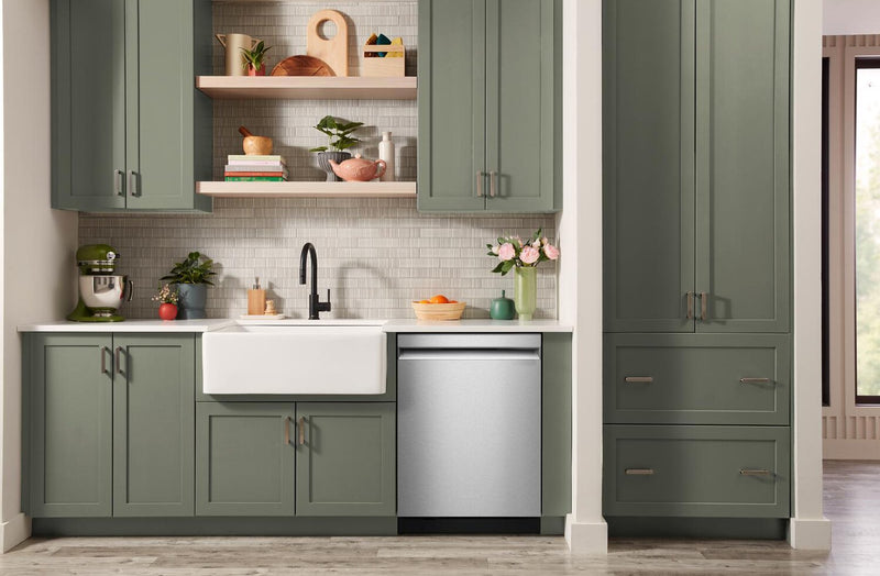 Lave-vaisselle KitchenAid de 24 po et de 44 dBA et troisième panier 360° Max Jets - acier inoxydable avec fini PrintShieldMC - KDPS624SPS  