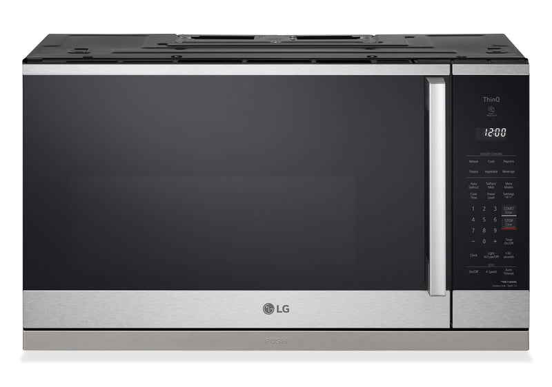Four à micro-ondes à hotte intégrée intelligent LG de 2,1 pi3 avec EasyCleanMD - MVEL2125X
