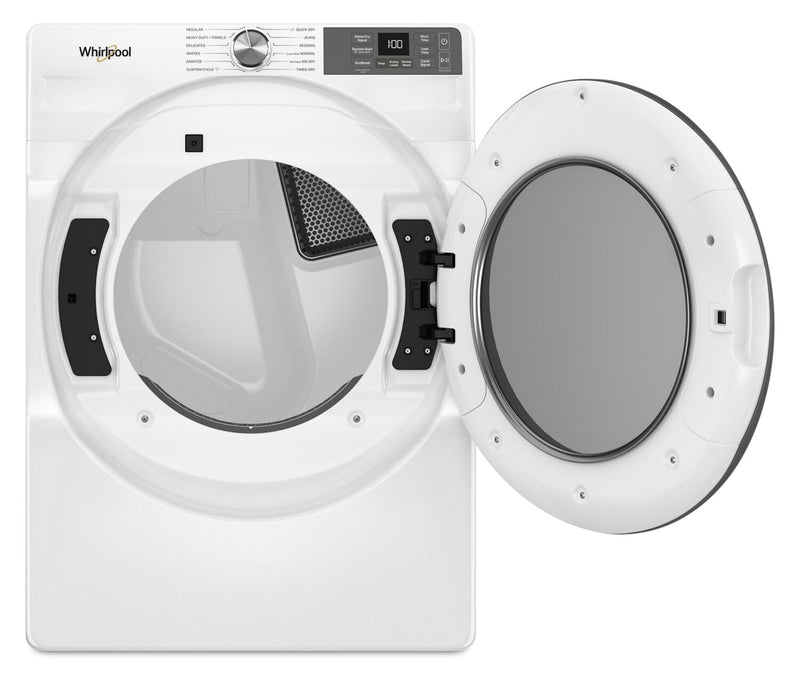 Sécheuse à gaz intelligente Whirlpool de 7,4 pi³ avec Wrinkle ShieldMC - blanche - WGD5720RW