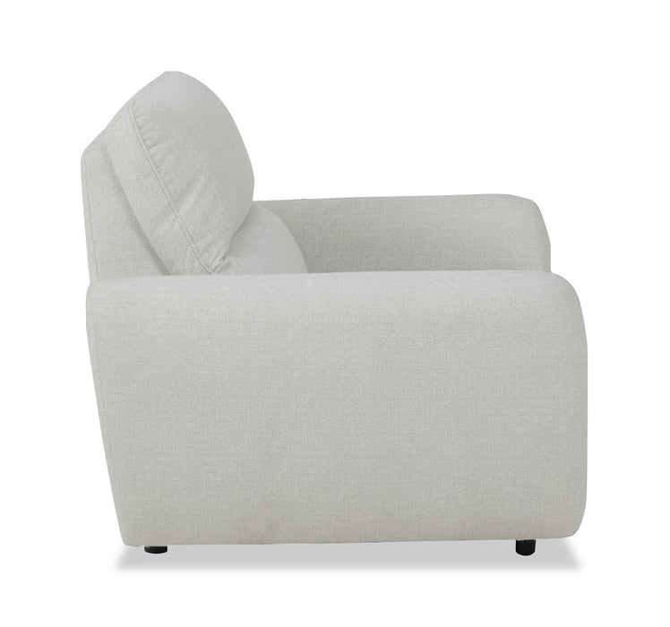 Fauteuil à inclinaison électrique Kailyn de Cindy Crawford Home de 54 po en tissu avec appuie-tête électrique - beige 