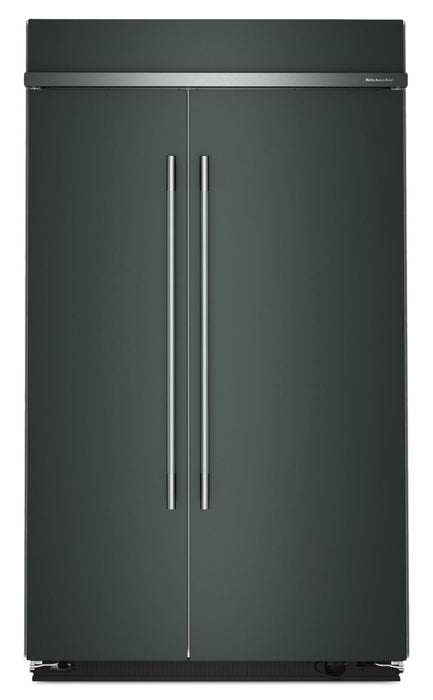 Réfrigérateur encastré KitchenAid de 29,4 pi3 et de 48 po à compartiments juxtaposés - genièvre - KBSN748SJP