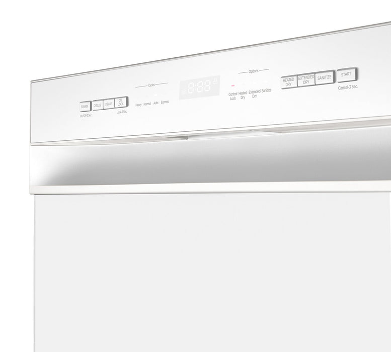 Lave-vaisselle Midea de 24 po avec commandes à l’avant et éclairage intérieur - MDF24P2BWW