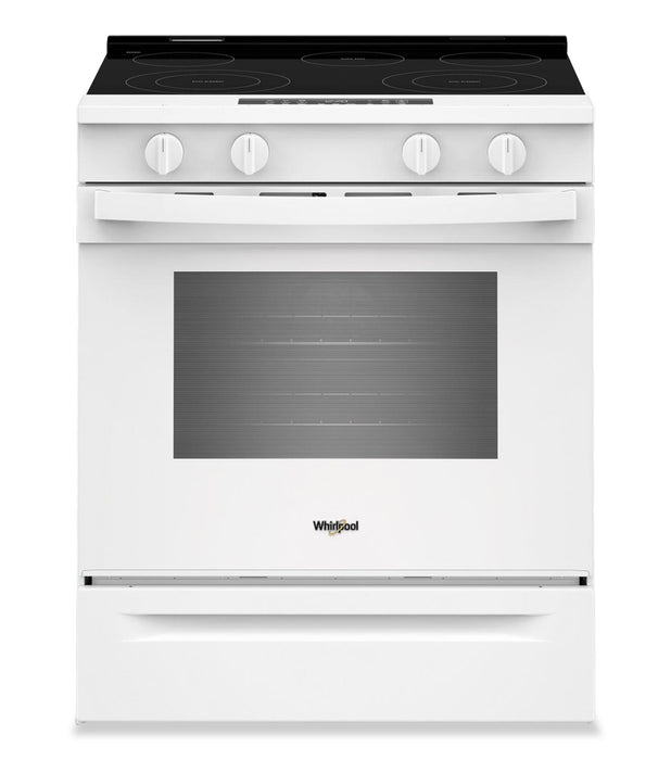Cuisinière électrique Whirlpool de 5,3 pi³ et de 30 po avec cuisson à air - blanche - YWSES4530TW
