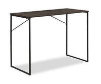 Bureau Fraser 39.3 po avec système de gestion des câbles et pattes réglables - noyer