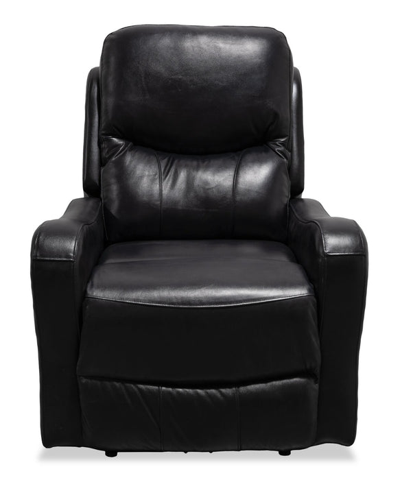 Fauteuil coulissant et inclinable Ellis 32 po de en similicuir - noir