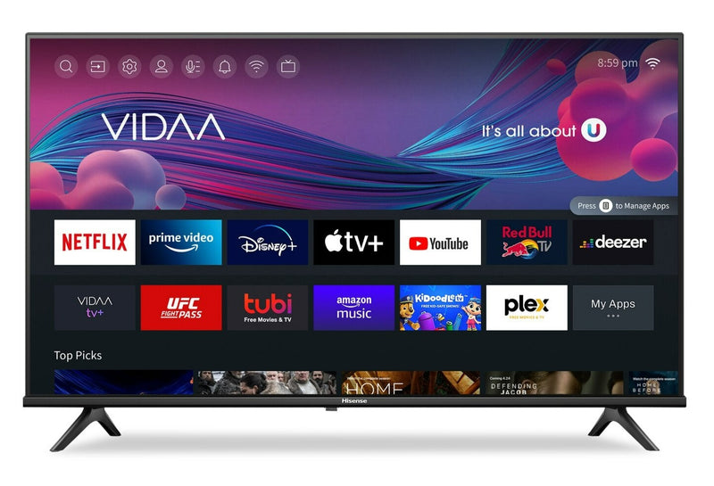 Téléviseur intelligent ACL HISENSE HD 1080p de 40 po à 60 Hz à matrice complète avec VIDAA (40A4KV)