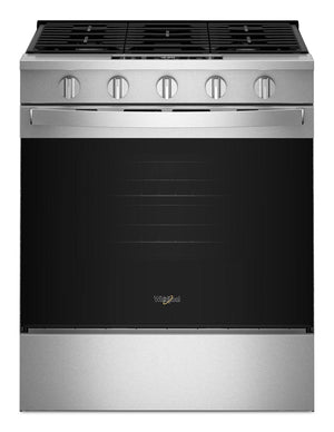 Cuisinière à gaz Whirlpool de 5 pi³ et de 30 po avec cuisson à air - acier inoxydable résistant aux traces de doigts - WSGS5030SZ