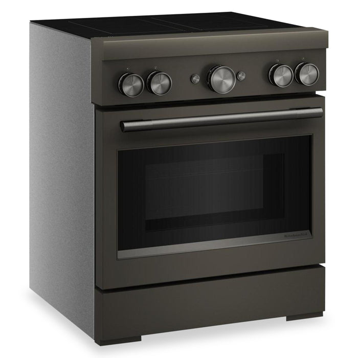 Cuisinière KitchenAid de 4,1 pi3 et de 30 po à convection avec friture à air sans préchauffage - minerai noir - KFIS930SBE