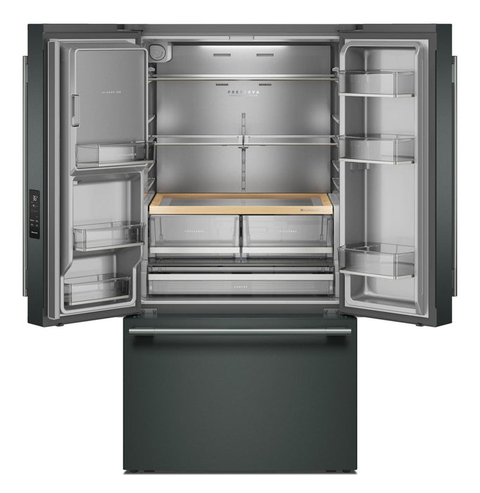 Réfrigérateur KitchenAid de 30 pi³ à portes françaises - genièvre - KRFF436SJP