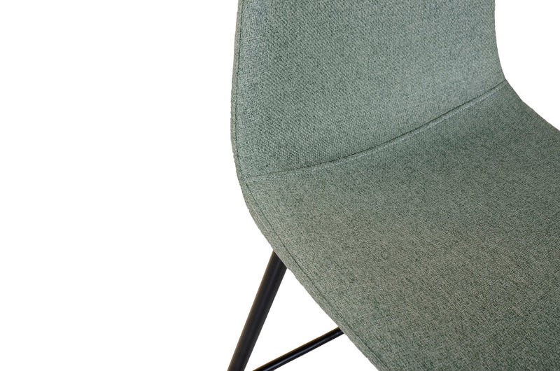 Tabouret Jax de hauteur comptoir de 26 po (H) en tissu de polyester et en métal - vert