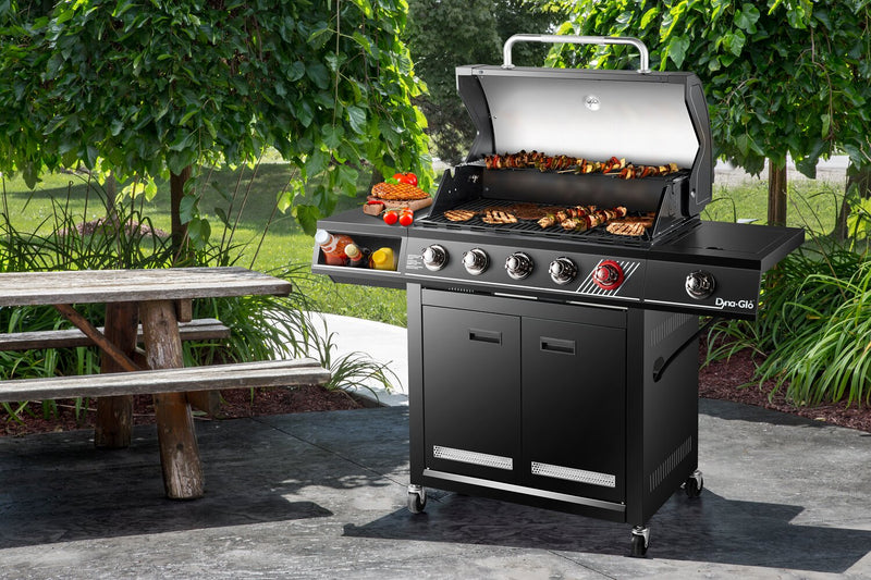 Barbecue à gaz Dyna-Glo 600 de 75 000 BTU à 5 brûleurs - DGH485CRP