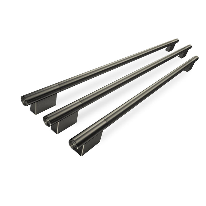 Trousse de poignées KitchenAid 3 pièces pour réfrigérateur encastré de 42 po à portes françaises - minerai noir - W11777172