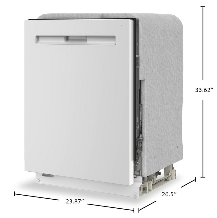 Lave-vaisselle encastré Maytag de 24 po et de 47 dBA avec commandes sur le dessus - blanc - MDPS7024SW