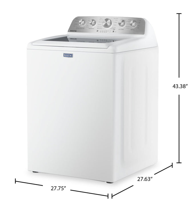 Laveuse Maytag à chargement par le haut de 5,5 pi3 avec turbine et option Animal Pet Pro - blanche - MTW5600RW