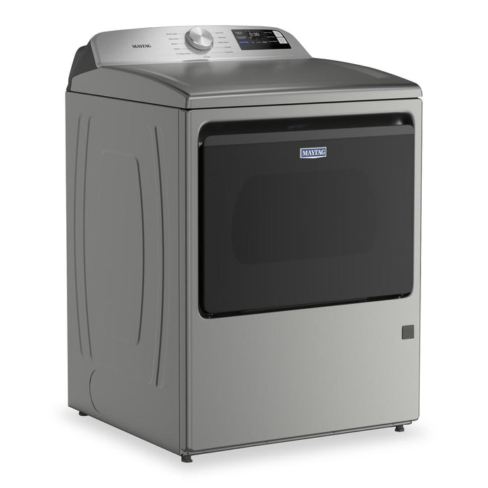 Sécheuse à gaz Maytag à chargement par le haut de 7,4 pi3 avec détection d’humidité avancée - argenté radieux - MGD6205RR
