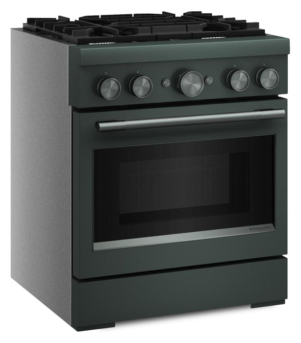 Cuisinière hybride KitchenAid de 4,1 pi3 avec mode de friture à air sans préchauffage - genièvre - KFDS930SJP