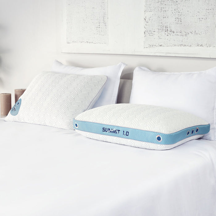 Oreiller PerformanceMD Summit 1.0 de Bedgear pour grand lit - pour dormeur sur le ventre