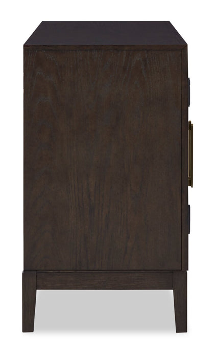 Desserte de salle à manger Metro de 60 po (L) avec rangement - brune