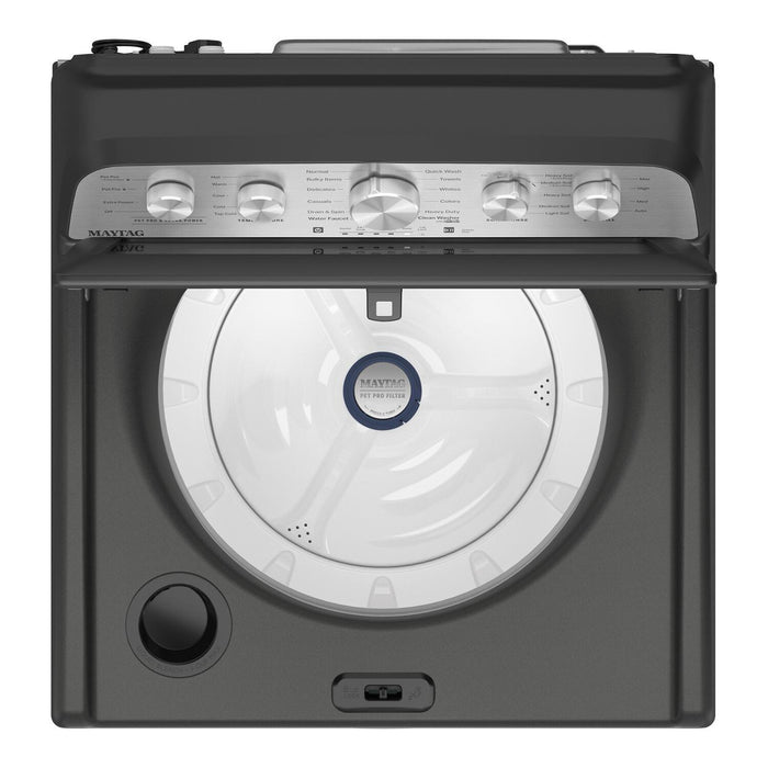 Laveuse Maytag à chargement par le haut de 5,5 pi3 avec turbine et option Animal Pet Pro - noir volcan - MTW5600RU