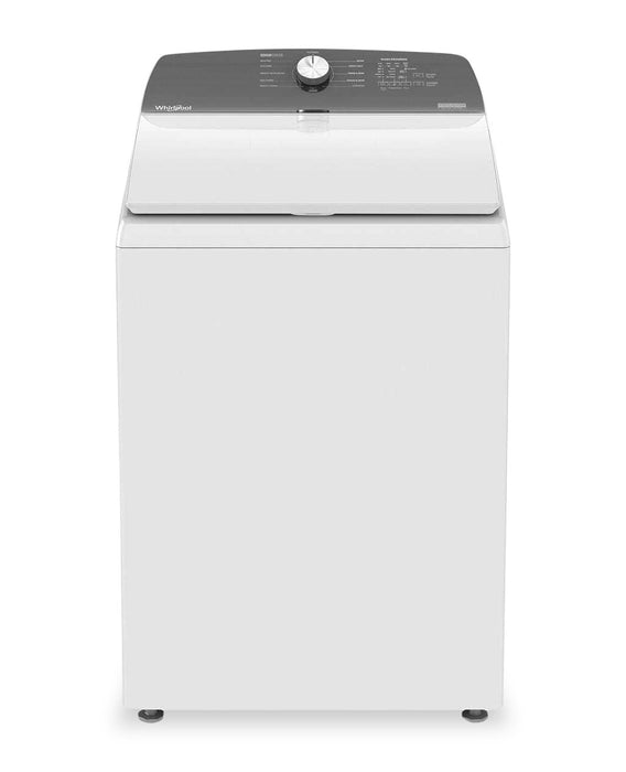 Laveuse à chargement par le haut de 4,5 pi3 avec turbine et sécheuse à gaz de 7,0 pi3 de Whirlpool - blanches