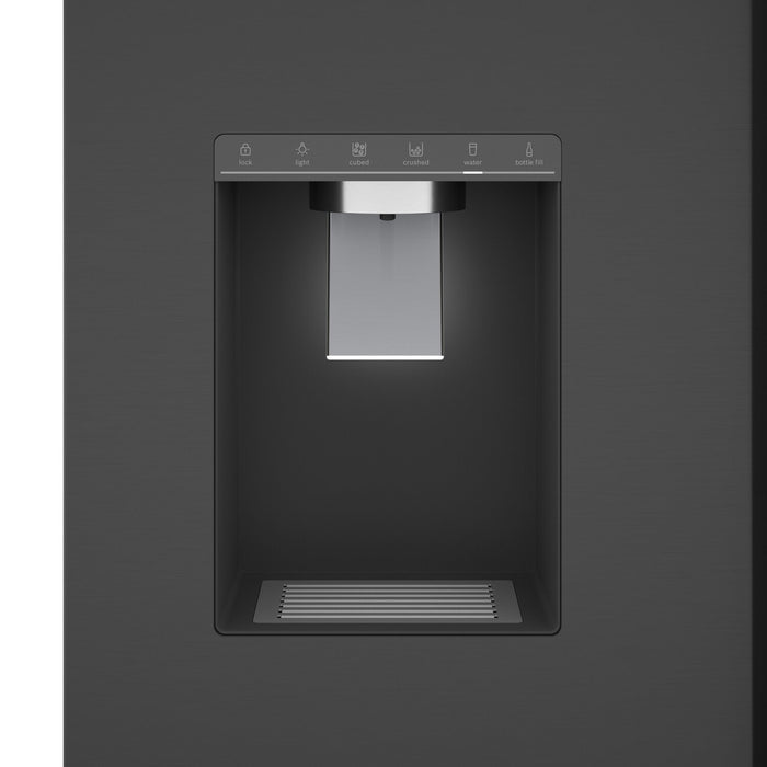 Réfrigérateur Bosch de 21,6 pi³ à portes françaises à congélateur inférieur - Acier inoxydable noir - B36CD52SNB