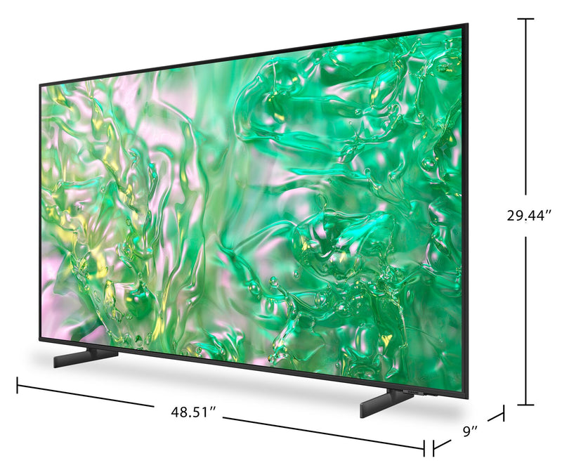 Téléviseur intelligent Samsung UHD 4K de 55 po à 60 Hz avec rétroéclairage périphérique, Dynamic Crystal Colour et HDR10+ (UN55DU8000FXZC)